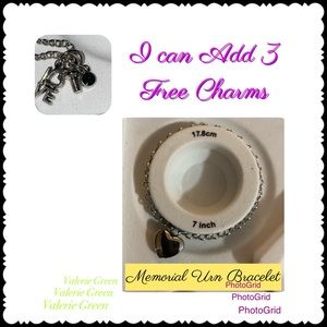 Heart Memorial Urn Bracelet
